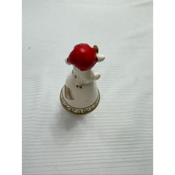 Napcoware Vintage Japan Porcelain Christmas Rudolph Reindeer Bell - Picture 3 of 6